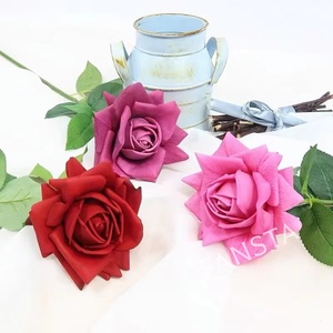 <span class=keywords><strong>Rosas</strong></span> Artificiales de Látex <span class=keywords><strong>con</strong></span> Tacto Real, Hidratantes, Lavables, para Decoración Floral de Bodas, Hoteles <span class=keywords><strong>y</strong></span> Hogares - Product Image 6