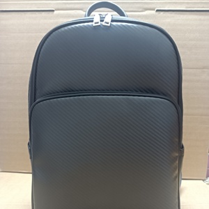 Boshiho Carbon Fiber <b>Backpack</b> Genuine Leather <b>Big</b> <b>Backpack</b> Purse for Men - Product Image 1