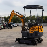 Harga Excavator Mini Desain Baru, Excavator EPA untuk Dijual, Excavator Mini 1,5 Ton