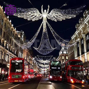 Luces LED Decorativas para Exteriores con Marco de Hierro 3D, Clasificación IP65, Iluminación Navideña para el Hogar y el Jardín - Product Image 1