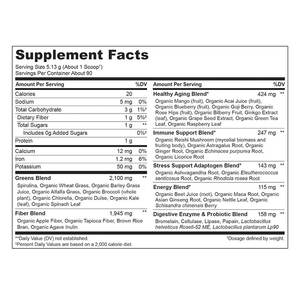 ODM & OEM Super verdi in polvere multivitaminico Mix completo di alimenti integrali vitamina minerale Superfood verde in polvere - Product Image 2