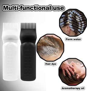 Bouteille Applicatrice d'Huile Capillaire en Gros 6oz avec Peigne pour Racines, Outil de Coiffure, Bouteille de Soin pour Teinture Capillaire, Bouteilles d'Huile Capillaire Personnalisées - Product Image 3
