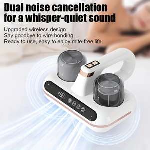 Équipement de dépoussiérage <span class=keywords><strong>sans</strong></span> <span class=keywords><strong>fil</strong></span> avec lumière UV 10000Pa Aspiration Portable Home Handheld Vacuum Mite Remover - Product Image 2