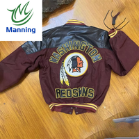 Manning musim dingin jaket bisbol bekas Jersey Ukay Bales untuk grosir baju bekas di Bales pakaian Premium bekas