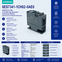 PLC Industri Baru 6ES7 341-1CH02-0AE0 Pengontrol Khusus Dilengkapi dengan Modul Input Digital 6ES7341-1CH02-0AE0
