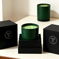 Coffret Cadeau Carré Rigide Réutilisable et Recyclable pour Bougies, Huiles Essentielles et Aromathérapie, Impression UV Quatre Couleurs, Marquage à Chaud, Luxe