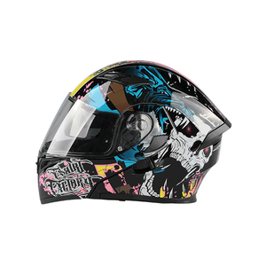 OFUN מותאם אישית מדבקות עיצוב עמיד דוט להרחיב צבעים אופנועים ABS קסדת - Product Image 1