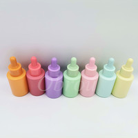 Flacon compte-gouttes en verre noir flacon 5ml à 100ml huile essentielle emballage vide