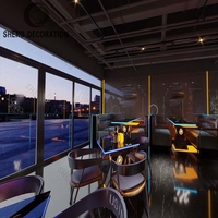 Panneaux muraux personnalisés pour discothèque et banquette VIP avec système d'éclairage LED