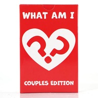 Jeu de cartes de position sexuelle nue rouge imperméable en stock pour couple, boîte cadeau de 50 pièces
