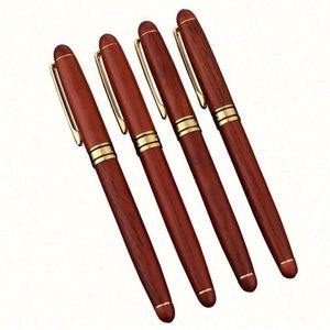 Stylo bille en métal avec étui, pointe d'encre 1,0 mm, logo personnalisé - Cadeau de la Saint-Valentin pour homme, stylo promotionnel - Product Image 1