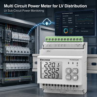 Compteur de puissance multicanal LV pour circuit de distribution, classe 0.5S, rail DIN PD194Z-E24E