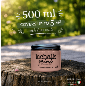22 PEONY 500 ml LaChalk the evolution of <b>chalk</b> paint Where <b>chalk</b> meets resin: Hybrid <b>Chalk</b> Resin Paint made in Italy - Product Image 2