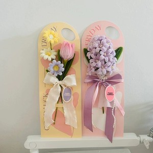 Bouquet <span class=keywords><strong>di</strong></span> Tulipani Fatti a Mano per la Festa degli Insegnanti - Biglietto <span class=keywords><strong>di</strong></span> <span class=keywords><strong>Auguri</strong></span> per l'Asilo e <span class=keywords><strong>Fiori</strong></span> <span class=keywords><strong>di</strong></span> Carta per Augurare Benvenuto agli Studenti - Product Image 2