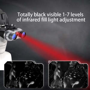 Jumelles de vision nocturne numériques montées sur la tête 4K HD infrarouge avec zoom optique 6X et stabilisation d'image pour l'exploration en plein air - Product Image 5