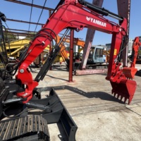 Excavadora de orugas de caucho Yanmar Mini de 5.5 toneladas fabricada en Japón, modelo Vio55-6B con motor EPA 2023, excelente bomba de engranajes y cojinetes para motor.