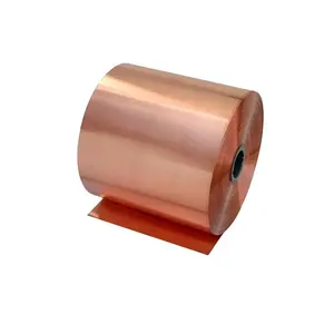 99,99% tiras de bobina de fita de cobre 18200 largura personalizada 0.01 mm - 5 mm pura plana