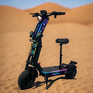 13 Inch 14 Inch 200KM-300KM Long Range <b>72V</b> 80AH 100AH Lithium <b>Battery</b> E Scooter Dual Drive EBS Oil Adult Scooter - Product Image 1
