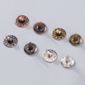 Rivets en laiton sans nickel en gros, plusieurs couleurs, pour la décoration de jeans et de vêtements - Product Image 5