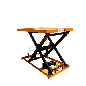 Özelleştirilmiş 2ton 1m 2m 4m hidrolik malzeme kaldırma aracı elektrikli makas kaldırma tablası emniyet feryat ile - Product Image 6