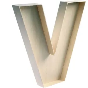 Wooden Product 3D Wooden Fillable Letter Wood Letters for Decor