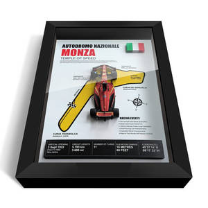 Gran oferta SF24 para Leclerc Track Map plástico 1:43 escala coche de carreras modelo 3D arte de pared decorativo - Product Image 4