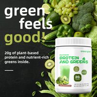Greenpie Poudre de protéine végétalienne Vente en gros 20g de protéines Sans sucre ajouté Supplément nutritionnel de remplacement de repas Poudre de protéine