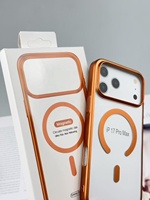 Coque de téléphone de charge sans fil semi-transparente pour iphone 17 Pro Max couverture de téléphone anti-chute respectueuse de la peau