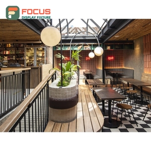 Large Format Cafe Service Counter Tempered Glass Panel Barista Service Zone Roastery Service Counter - Product Image 4