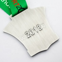 Médailles de récompense sportives 3D en alliage de zinc et laiton poli, en gros, avec impression typographique pour la publicité