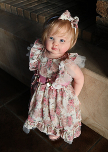 Búp bê reborn silicon vinyl mềm mại, chân thực như thật, kích thước 18 - 24 inch, phong cách R&B mới, dành cho bé gái. - Product Image 4