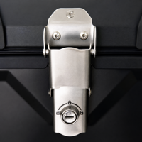 Boîte à bagages arrière pour moto en acier inoxydable modèle X 45L, vente en gros d'usine, boîte de rangement étanche pour les voyages