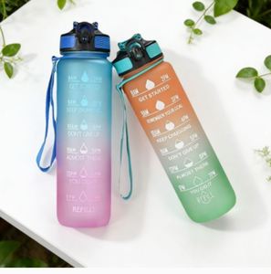 Bouteilles d'eau de sport en plastique sans BPA, multi-usages, 2 L (demi-gallon), pour la salle de sport et le fitness, avec couvercle - Product Image 2
