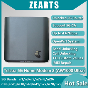 Módem WiFi6 CPE 5G 4G LTE Desbloqueado AW1000 Ultra Confiable, 5G CA 4.67Gbps, Sistema OpenWrt, Bloqueo de Banda IMEI, Conexión Remota VPN - Product Image 1