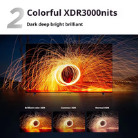 Téléviseur intelligent 50 pouces LED Smart TV 4K UHD 120Hz Taux de rafraîchissement Système intelligent Android Téléviseur pour hôtel Noir