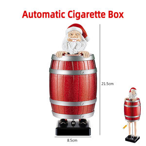 Étrange <span class=keywords><strong>oncle</strong></span> Santa étui à cigarettes distributeur automatique boîte à cigarettes parodie baril en bois boîte <span class=keywords><strong>de</strong></span> rangement <span class=keywords><strong>de</strong></span> cigarettes noë<span class=keywords><strong>l</strong></span> nouveauté cadeau - Product Image 5
