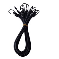 Sangles d'arrimage élastiques en corde de tendon de bœuf haute résistance, personnalisées et emballées en gros, avec crochets et boucles métalliques pour moto