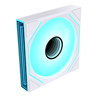 Ventilateur de boîtier PC ARGB Lovingcool 140 mm, ventilateur de refroidissement PWM pour ordinateur de bureau avec design Prism Pro et lumière miroir infini