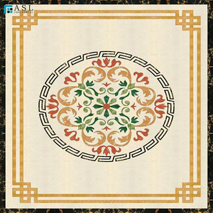 Piastrelle in Marmo Naturale per Hall di Hotel, Pavimentazione in Pietra con Motivo a Medaglione Personalizzato, Prezzo al <span class=keywords><strong>Metro</strong></span> <span class=keywords><strong>Quadrato</strong></span> - Product Image 5