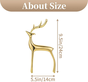 Adornos Decorativos de Lujo con Diseño de Ciervo Dorado para el Hogar, Decoración de Interiores Moderna Nórdica, Accesorios Dorados para Sala de Estar - Product Image 3
