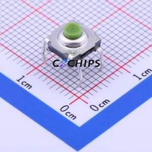 KSA0M311LFTR Tactile Switch Through hole Component (THT) Switch Single Pole Single Throw Round Button Through Hole 7.4mm - Product Image 1