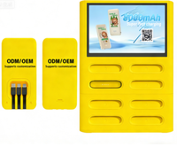 Station de location de bornes de recharge à 8 emplacements avec écran et machine POS NFC, fabricant de stations de location avec application