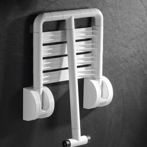 Chaise de douche pliable, capacité de 150 kg, finition texturée, pour équipement de sécurité dans la salle de bain - Product Image 2