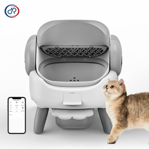 Automatische Open Top Design Zelfreinigende Kattenbak Grote Capaciteit App-besturing Dubbele Sensor Veiligheid RVS Upgrade - Product Image 1