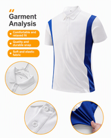 Ensemble de sport pour homme en coton avec logo brodé personnalisé, blocs de couleur, polo oversize et pantalon long, tenue de travail, uniformes à manches courtes