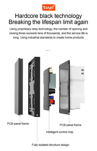 Interrupteur intelligent TuoAn Tuya M6 à faible coût Zigbee/<span class=keywords><strong>WiFi</strong></span> avec 1/2/3/4 boutons physiques et contrôle Alexa - Product Image 4