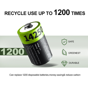 Iileer Đa-Chức Năng 14250 1036mwh Lithium USB Có Thể Sạc Lại Pin 3.7V 280MAh Nhanh Chóng Sạc Với Loại C Cổng Cho Đèn Pin - Product Image 5