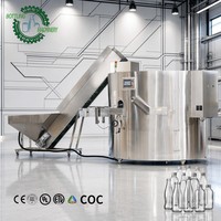 Ligne de tri automatique de bouteilles avec contrôle PLC stable 3K-30K BPH, en acier inoxydable SS316L, pour bouteilles PET géométriques de 100-2000 ml, avec support global