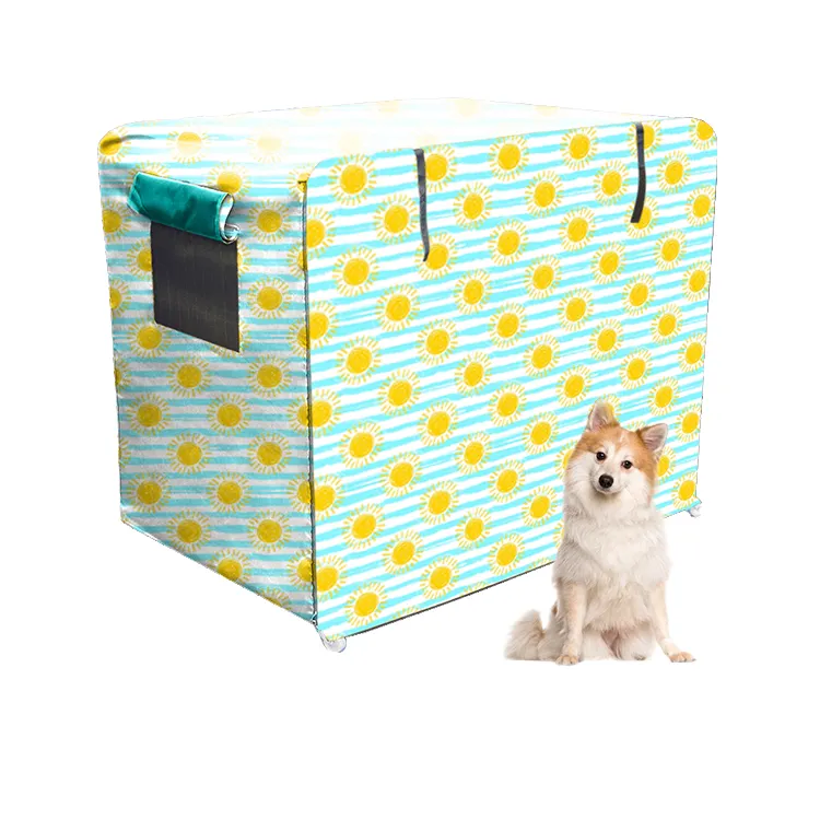 Puppy Fabric Crate Cover 36 Inch Outdoor Small Dog Kennel Covers Cute Dog Crate Covers