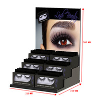 Présentoir à cils multi-usages personnalisé présentoir à cils de comptoir présentoir cosmétique pour vernis à ongles en acrylique et cils